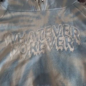 Whatever Forever crop top hoodie